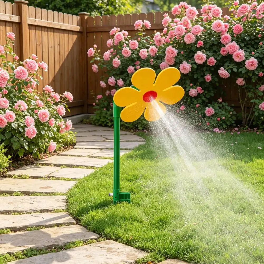 Novu Dancing Daisy Sprinkler Pet Toy — Outdoor Summer Fun