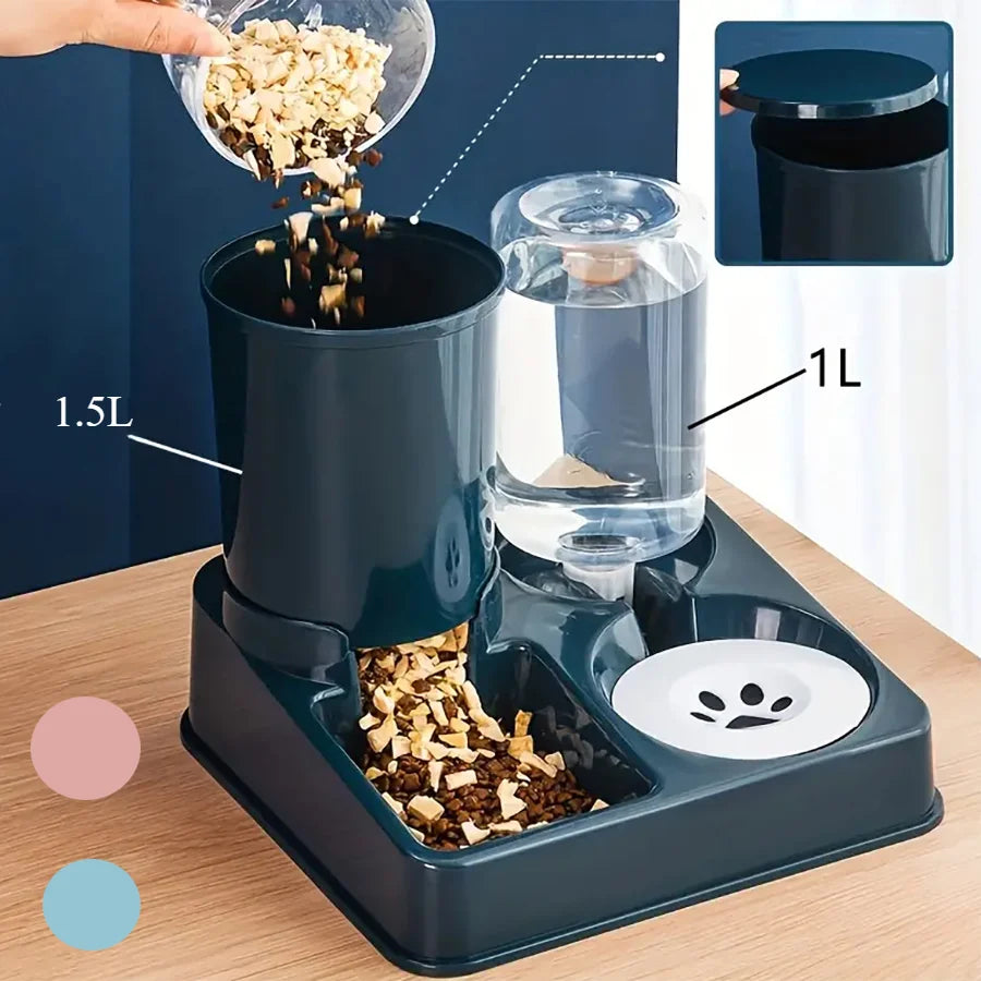 Novu 2-in-1 Automatic Pet Feeder & Water Dispenser