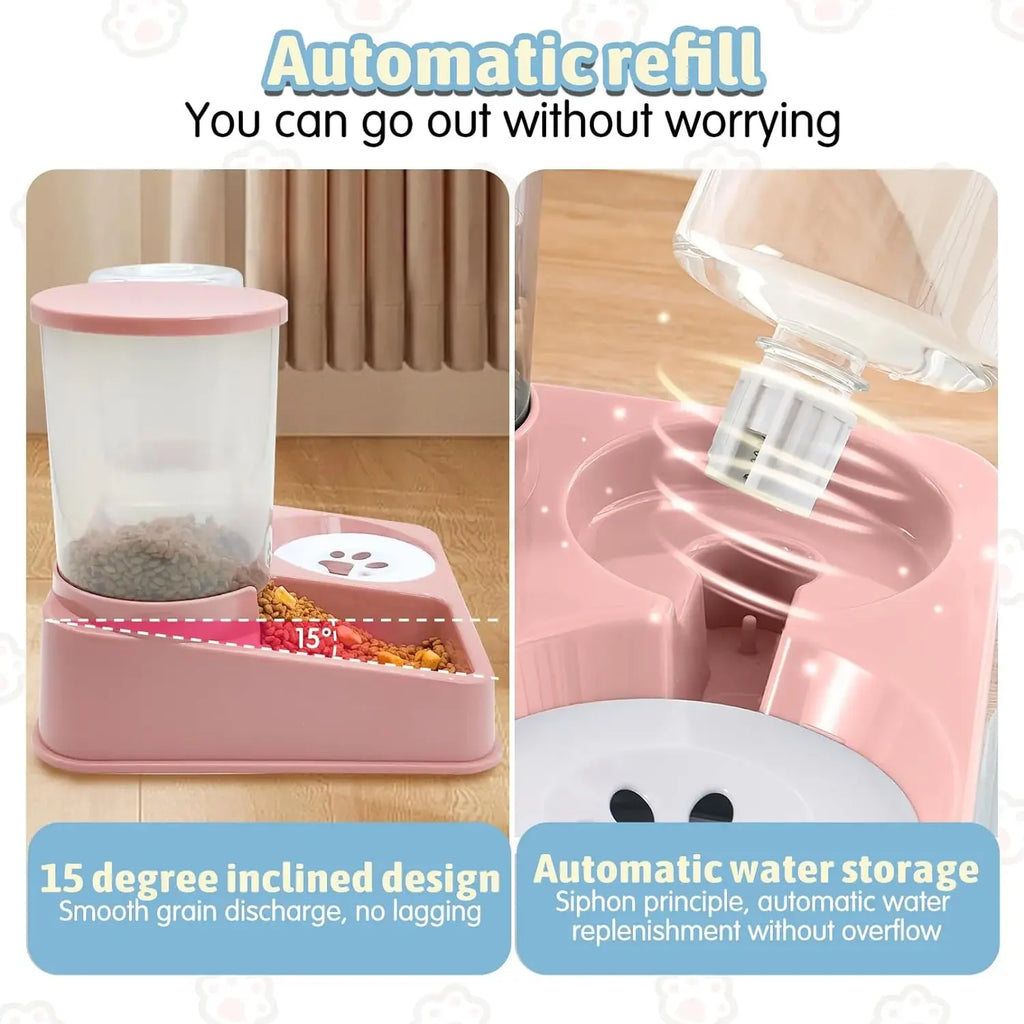 Novu 2-in-1 Automatic Pet Feeder & Water Dispenser