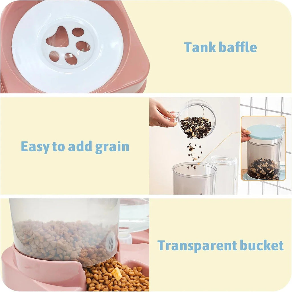 Novu 2-in-1 Automatic Pet Feeder & Water Dispenser