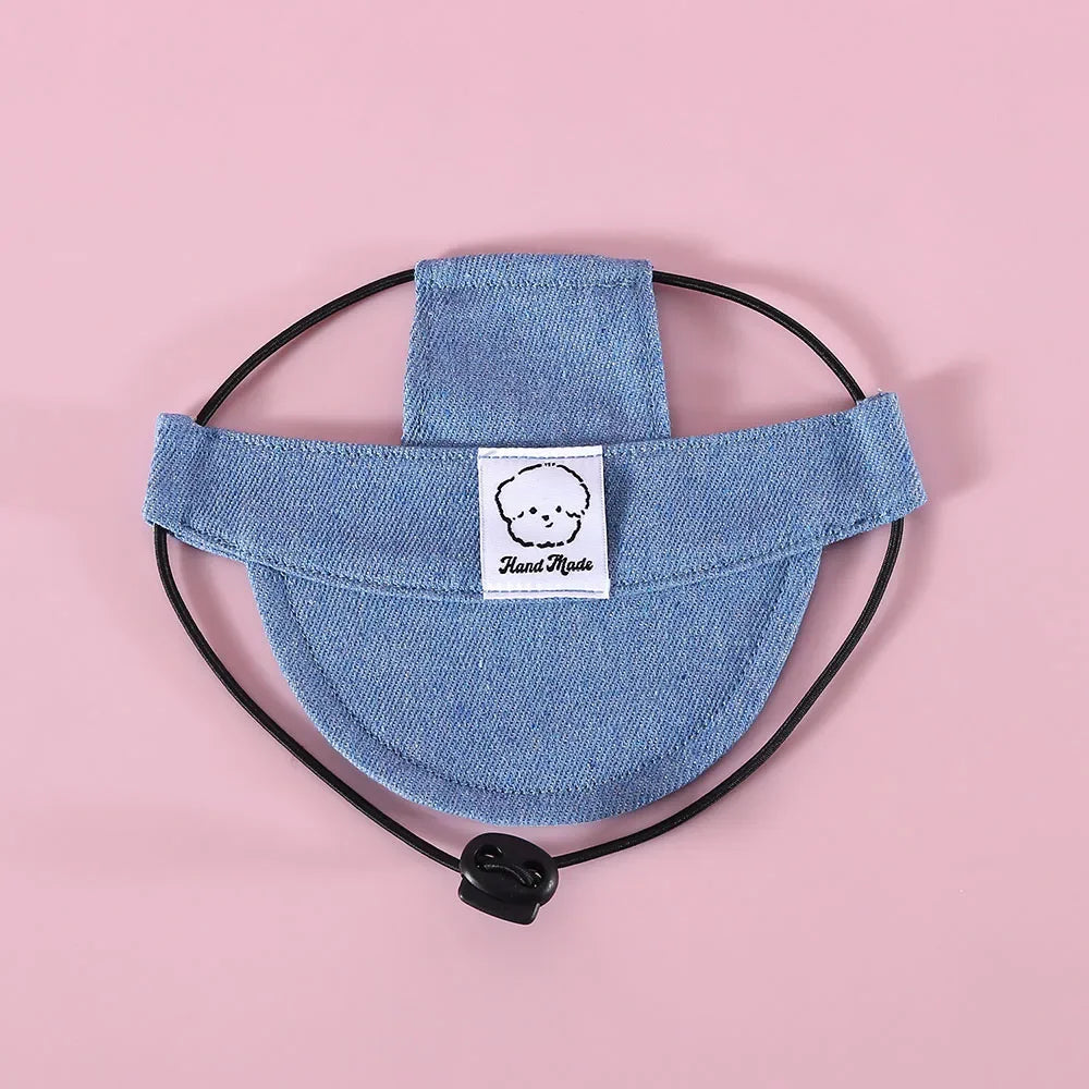 Novu Denim Sun Hat for Dogs — Adjustable Fit