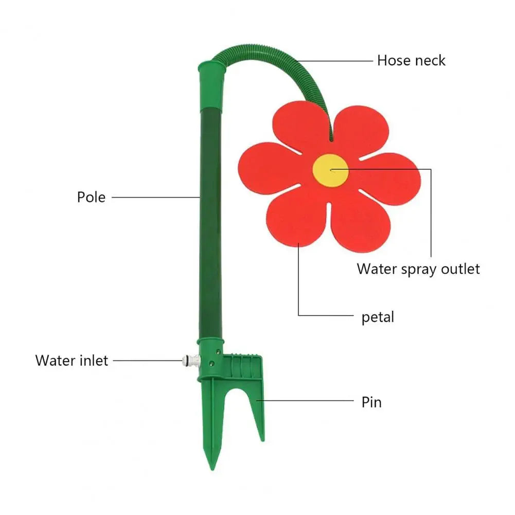 Novu Dancing Daisy Sprinkler Pet Toy — Outdoor Summer Fun