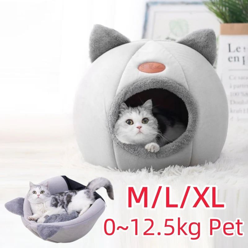 Novu Cozy Cave Cat Bed — Warm Winter Nest