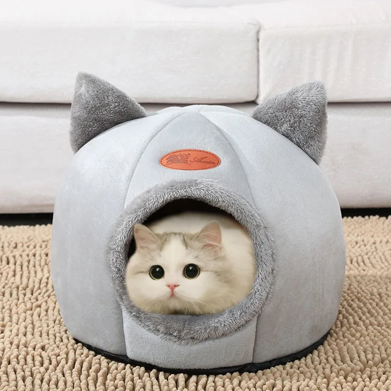 Novu Cozy Cave Cat Bed — Warm Winter Nest