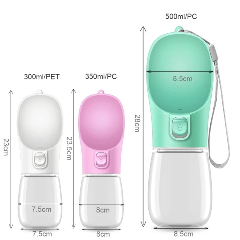Novu Portable Dog Water Bottle — Travel Feeder