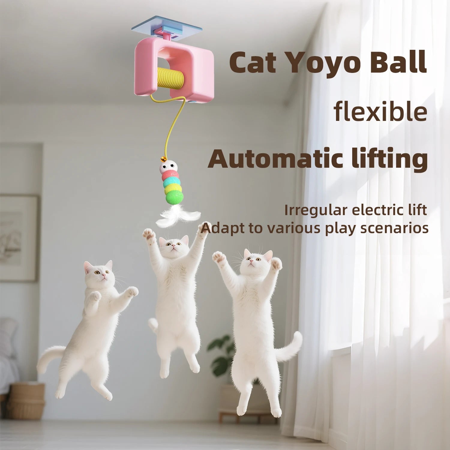 Novu Flying Bird Interactive Cat Toy — Automatic & Rechargeable