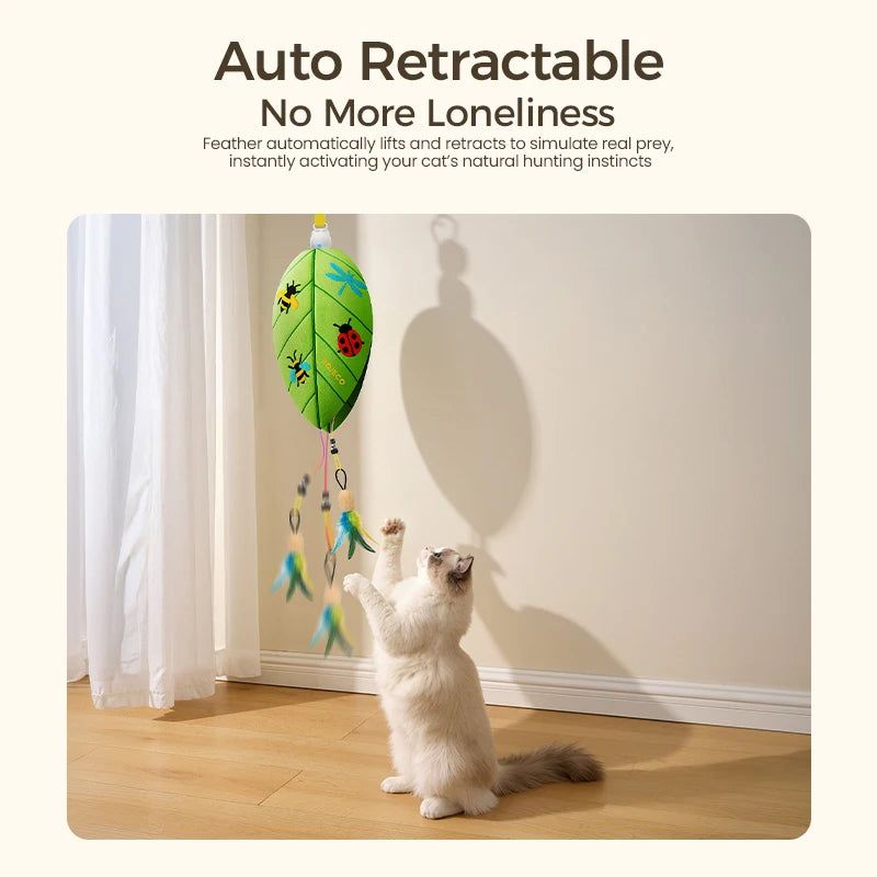 Novu Electric Laser & Feather Cat Toy — Automatic 2-in-1